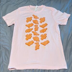 Pink Women’s Graphic Tee with Nugget Print